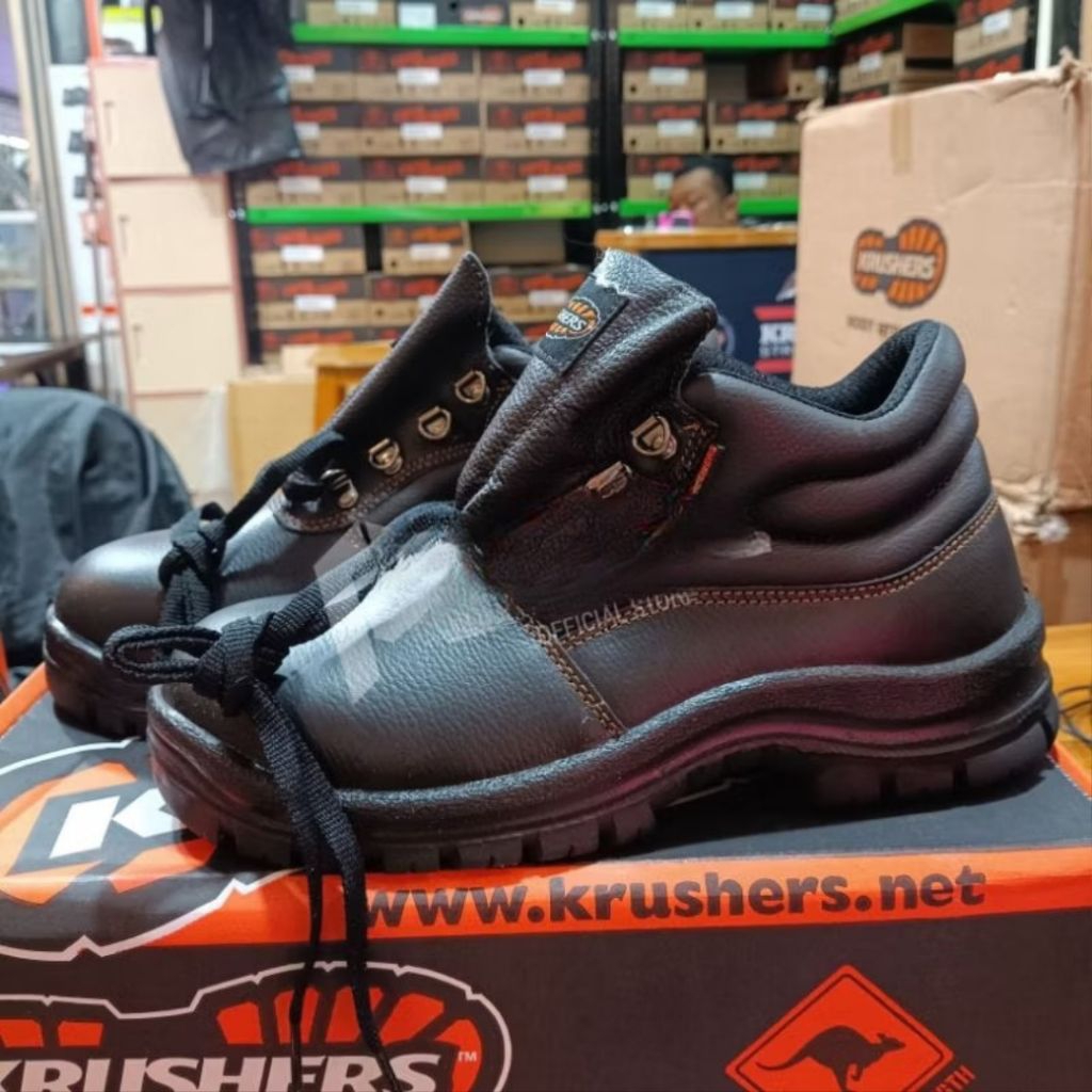 Sepatu Safety Crusher Florida - Safety Shoes Florida Original - Black