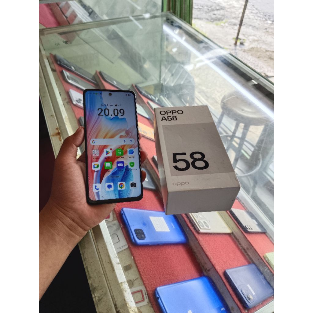 (Second) Oppo A58 ram 8/128 Fullset Nominus