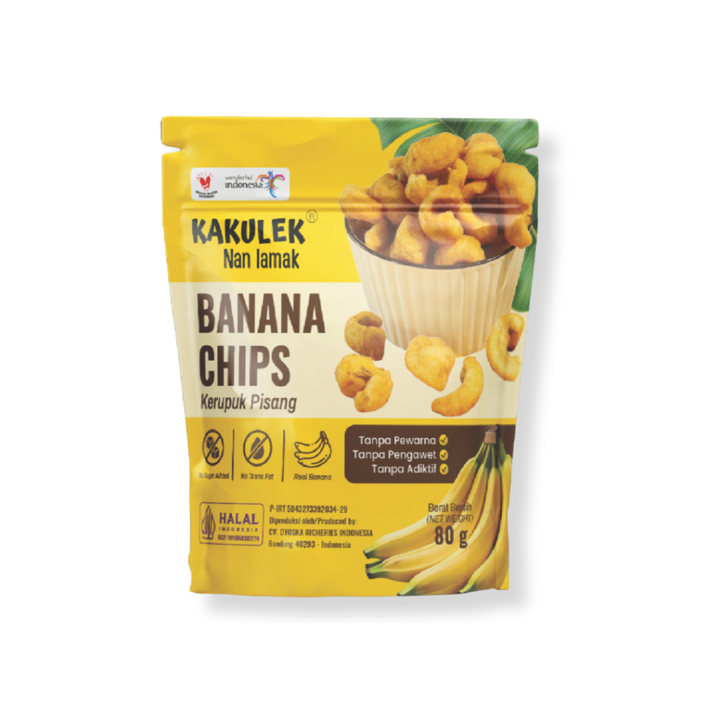 

Kakulek banana chips kerupuk pisang keripik pisang sehat tanpa gula tambahan