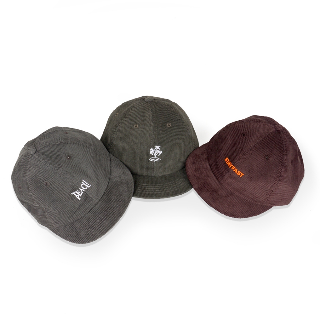 RCKLS. - Polo Cap | Topi Pria Clasic Visor Pendek Corduroy