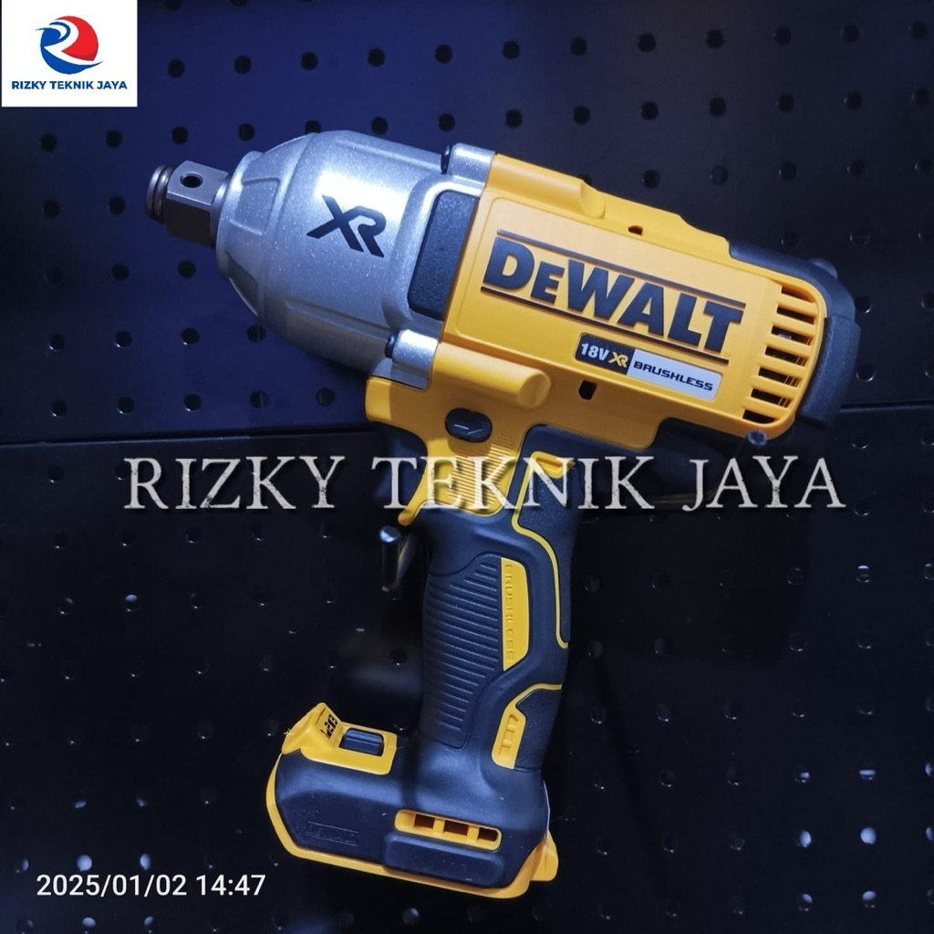 Dewalt DCF897 3/4 INCHI BOR BUKA BAUT XR Brushles Impact wrench Kunci Impact Baterai 20V DCF897N - D