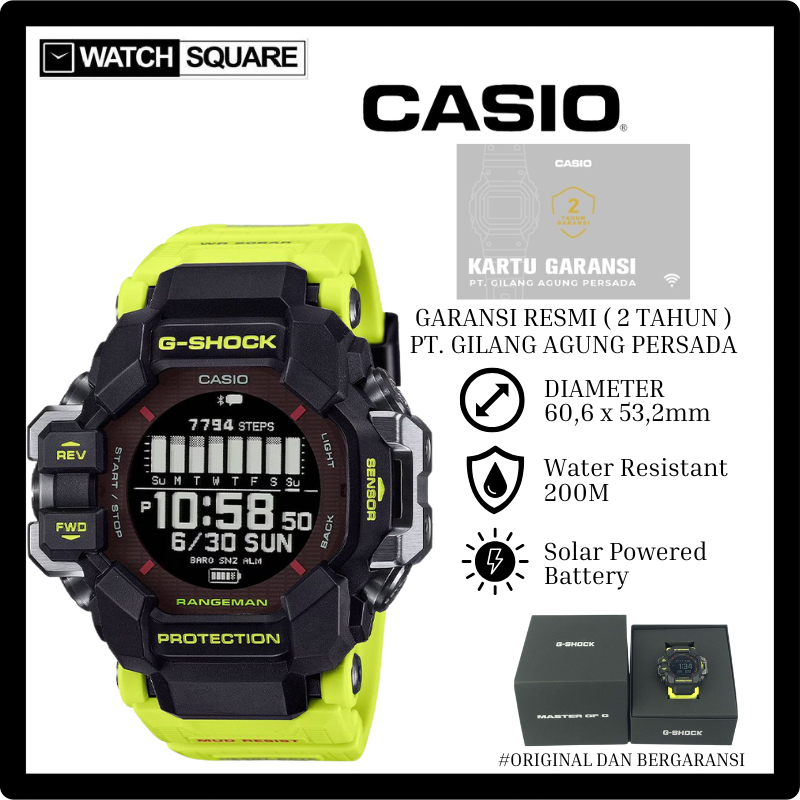 Jam tangan pria Casio GSHOCK GPR-H1000RY-1A9DR RANGEMAN