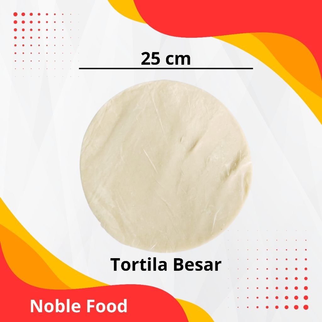 

Tortilla Kulit Kebab Besar (TB) 25cm Isi 20 Lembar