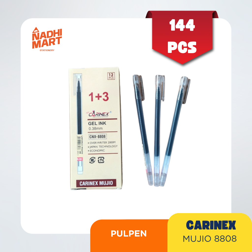 

144 PCS PULPEN CARINEX MUJIO / BP CNX-8808 MUJIO HTM (12/1728)
