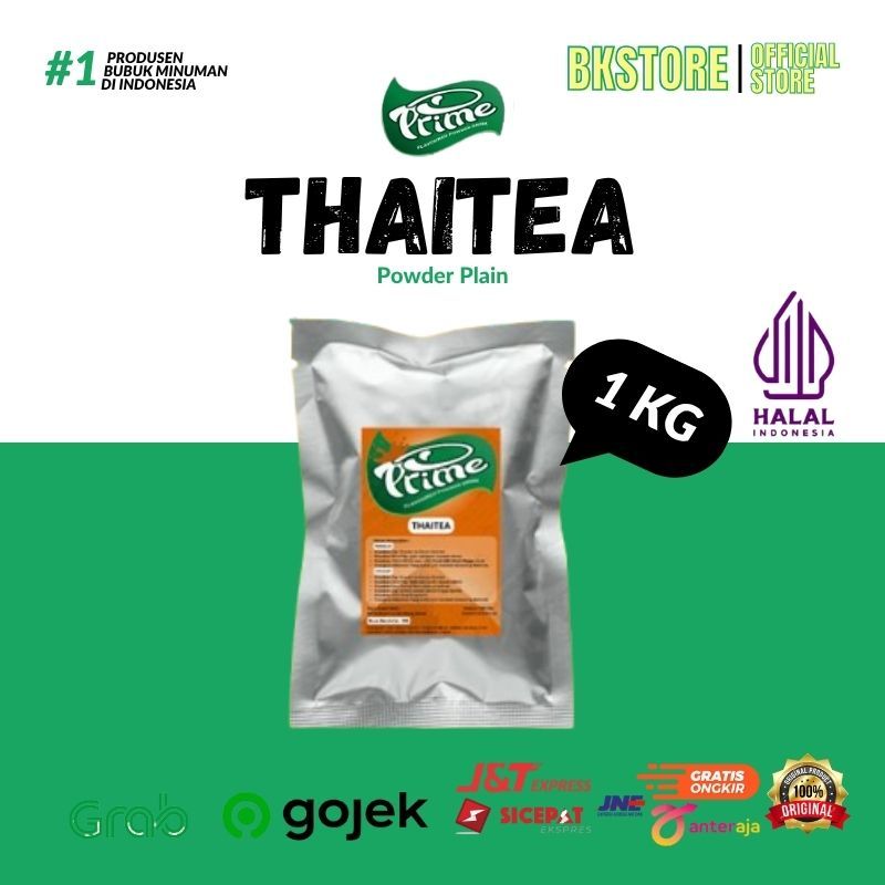 

powder drink thai tea premium plain tanpa gula / Powder Prime Rasa Thaitea / Bubuk Minuman Tanpa Gula 1 Kg - THAITEA
