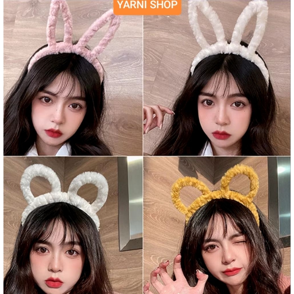 bando bulu karakter kucing & kelinci