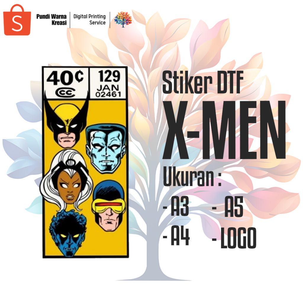 

Stiker DTF X-MEN (A3,A4,A5,LOGO)