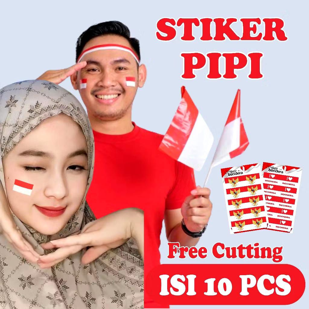 

Stiker Bendera Merah Putih Free Cutting Isi 10 Biji