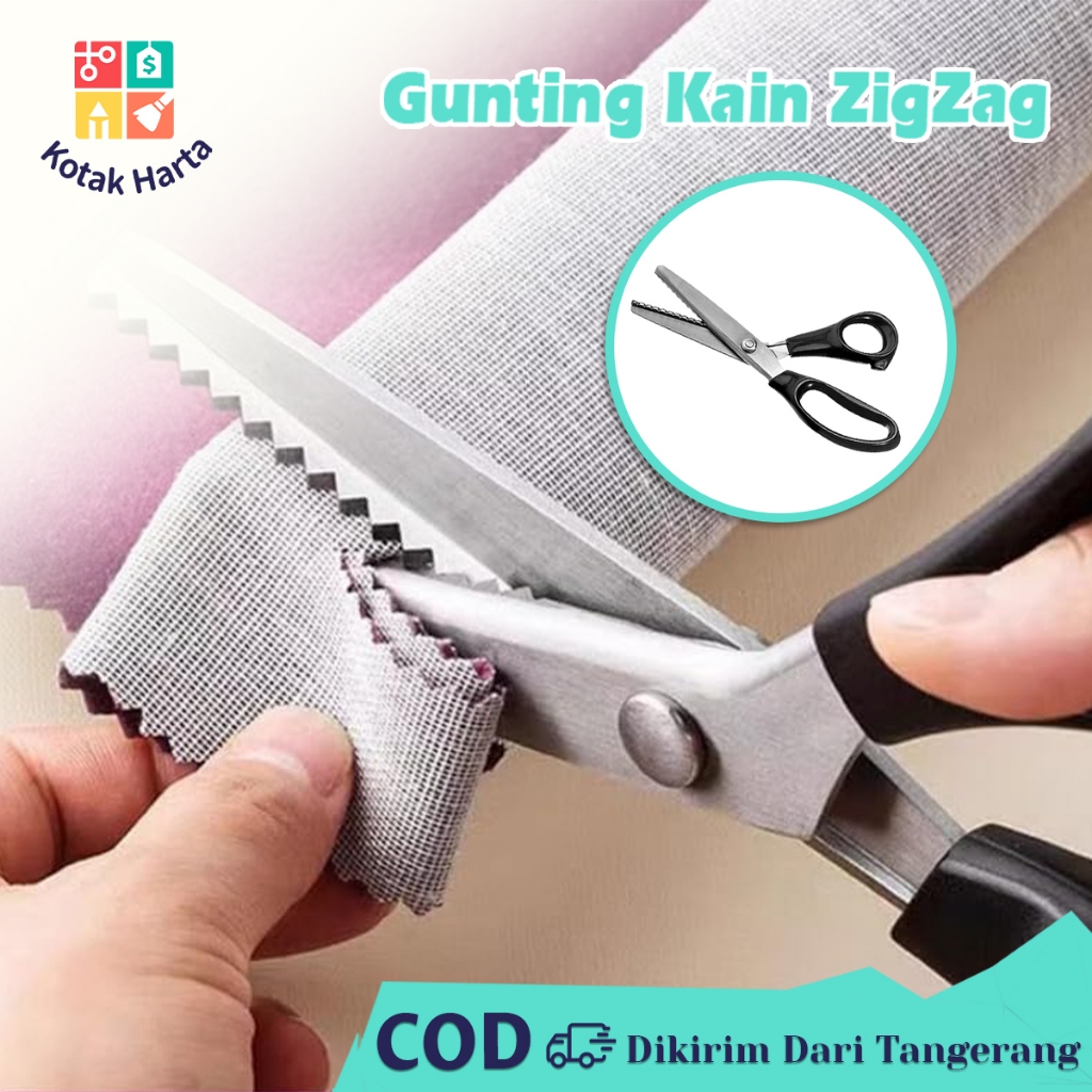 

Gunting Bulat Gerigi Gunting Kain Penjahit Tajam Gunting Gelombang Untuk Jahit Kerajinan Panjang 7 mm