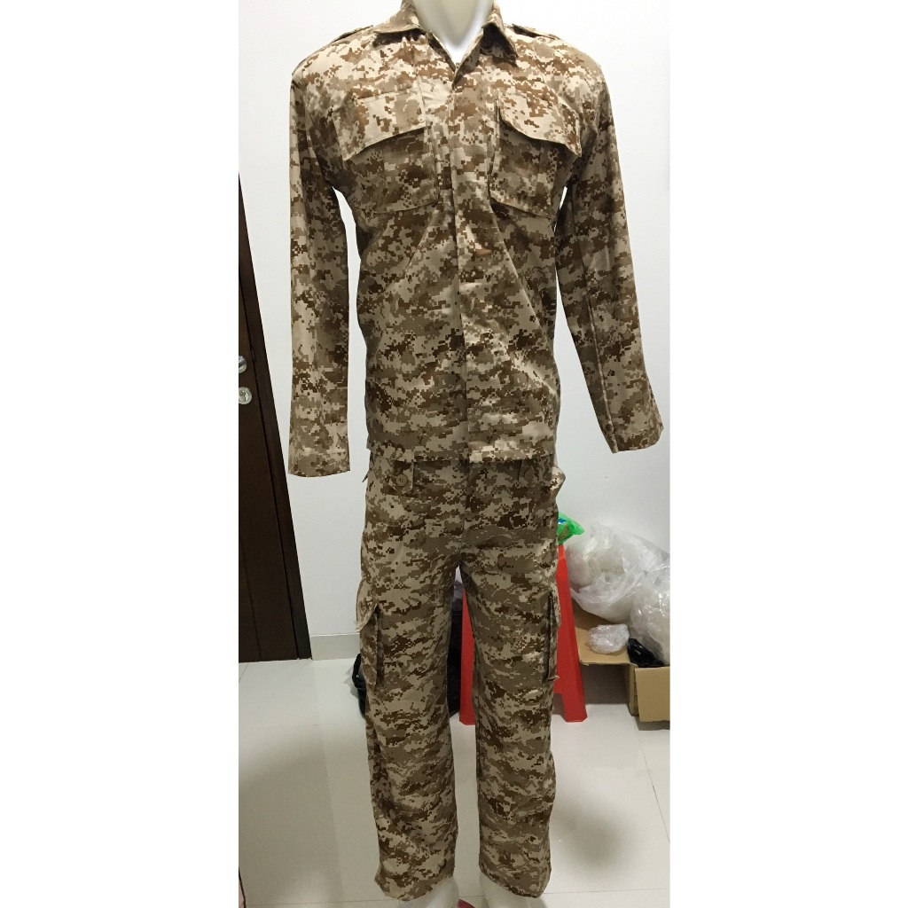 Seragam PDL Loreng Digital Gurun - Baju Pdl Digital Gurun