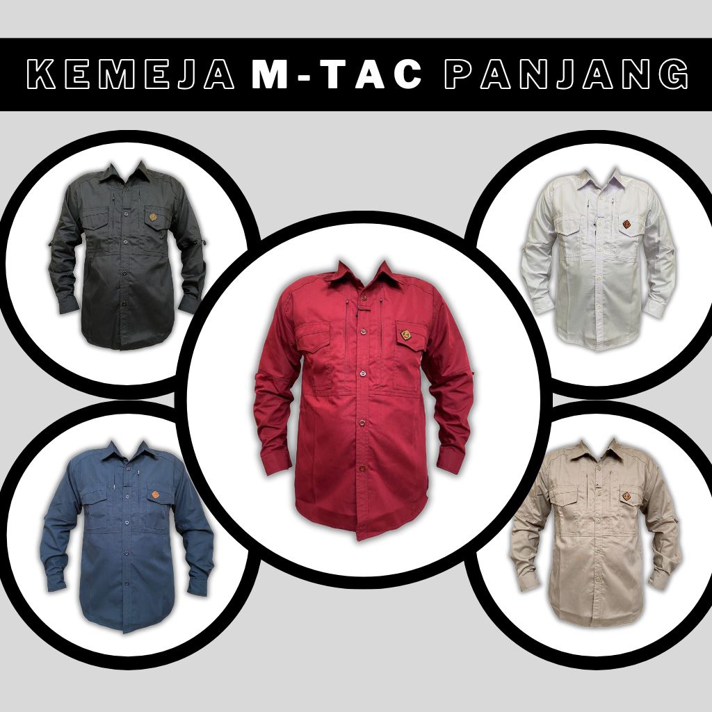 Kemeja Tactical M-Tac Tangan Panjang Original / Kemeja Pendek / Kemeja Grosiran / Kemeja Eceran / Ba