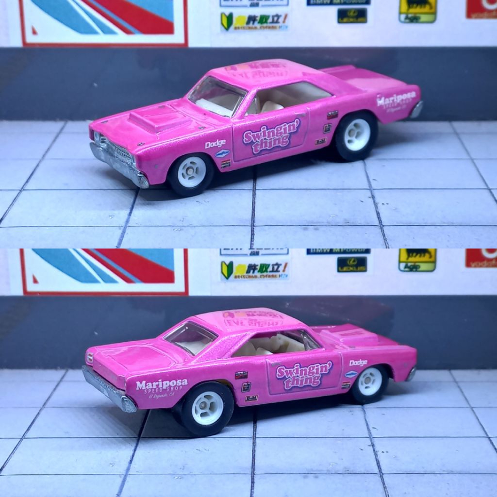 Hot Wheels '68 Dodge Dart Pink Team Transport Loose