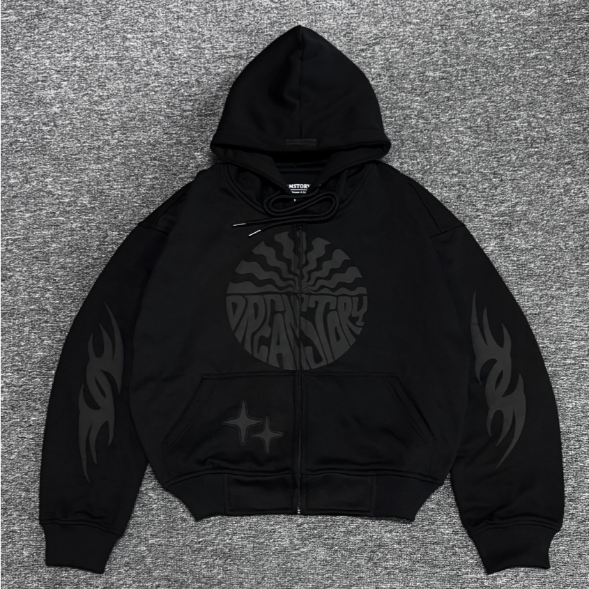 Hoodie Dreamsory Original Jaket Pria Zipper Tebal Full Star High Quality Cotton Fleece 330gsm