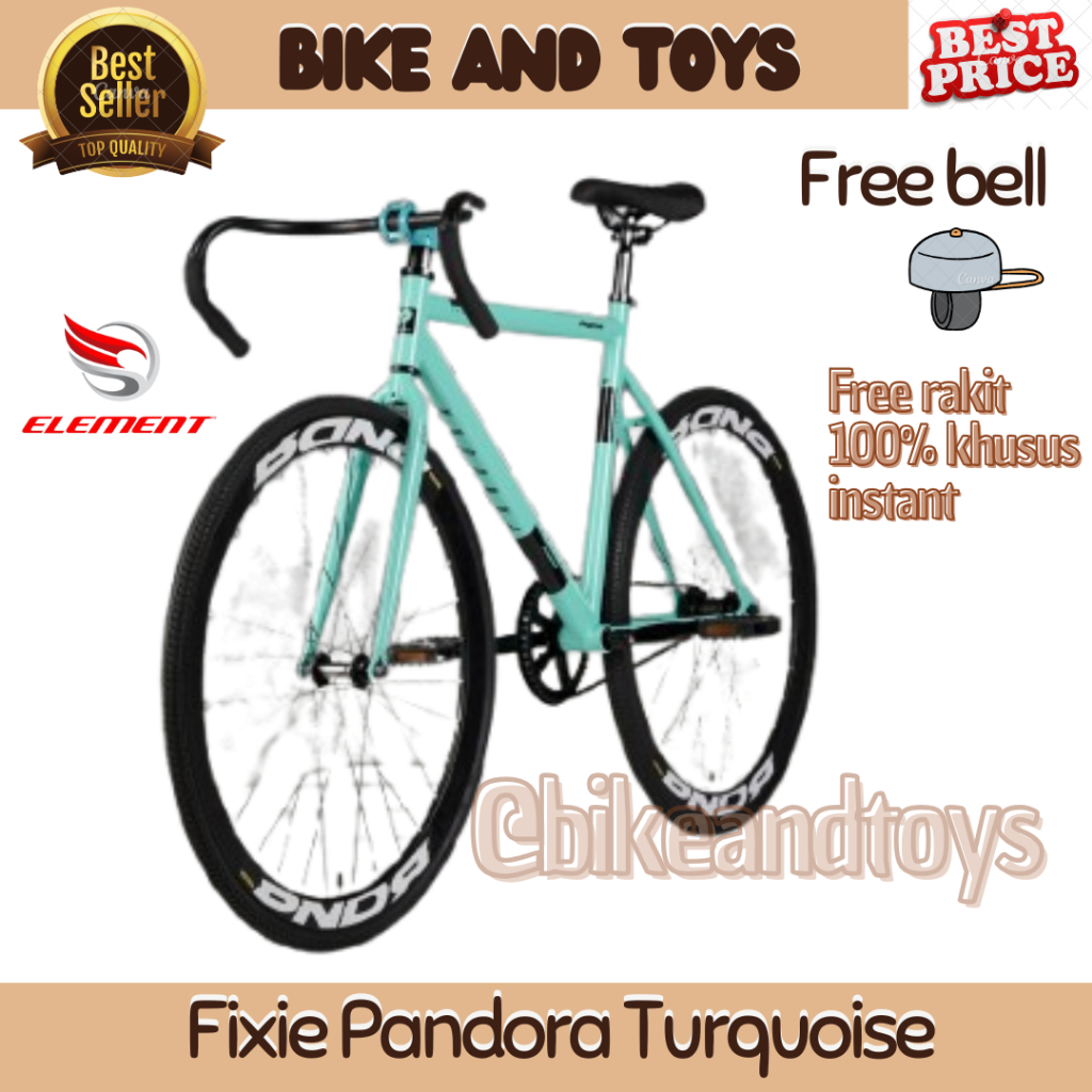 4ds POLICE BIKE FIXIE TORONTO FX PANDORA BY ELEMENT - SEPEDA PANDORA - ORIGINAL SEPEDA BALAP / ROAD