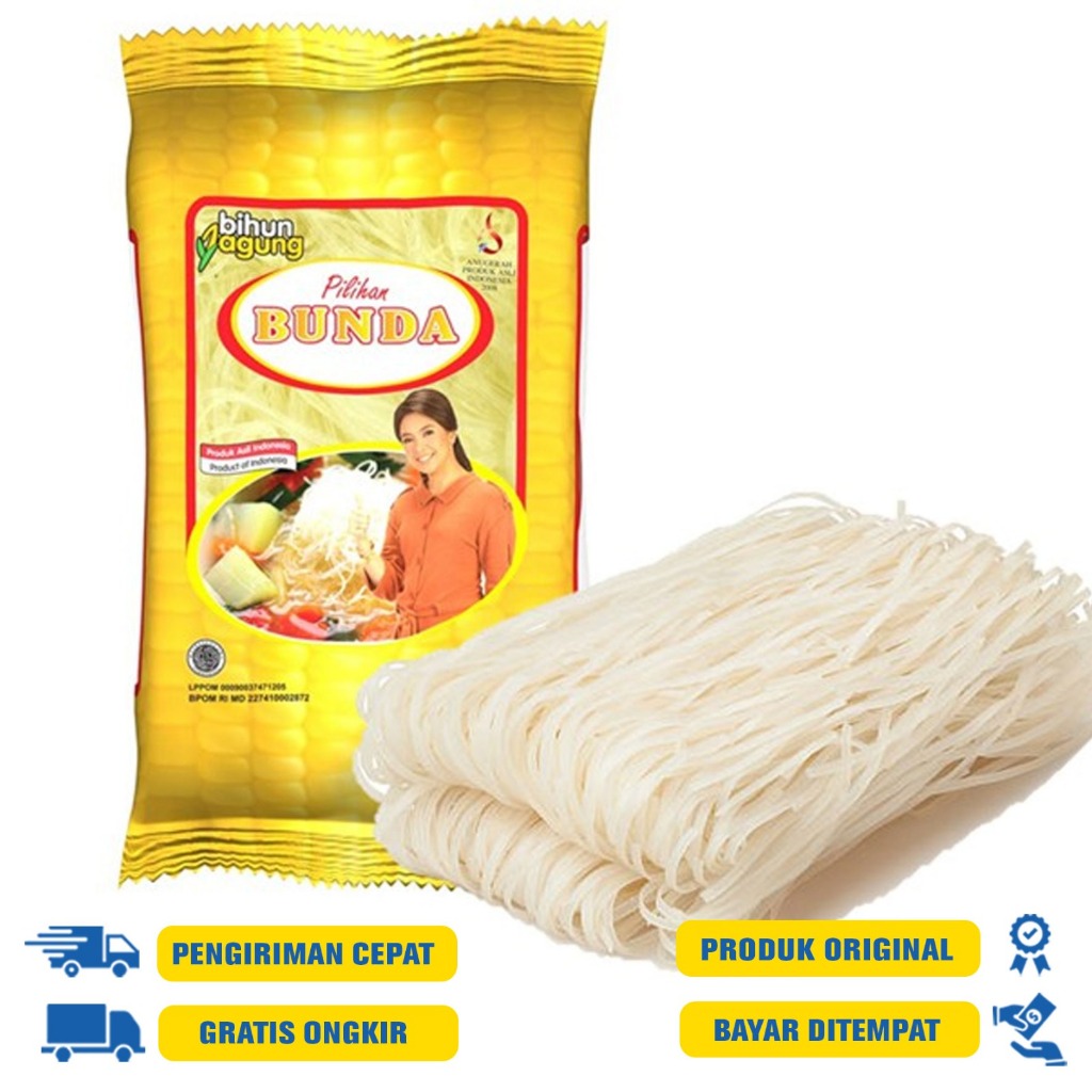 

Bihun Jagung Pilihan Bunda 250 G.R | 500 G.R