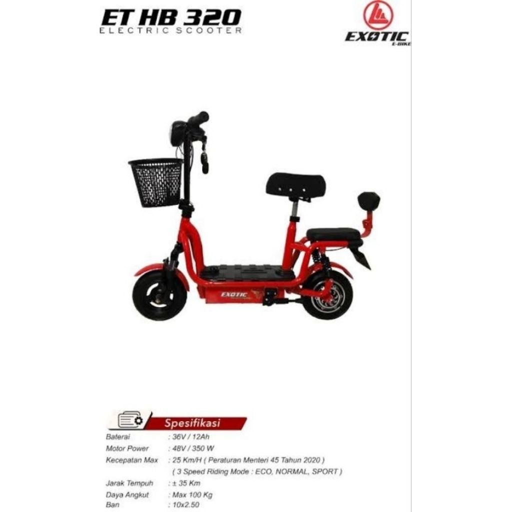 Sepeda listrik exotic scooter anak dan Dewasa second