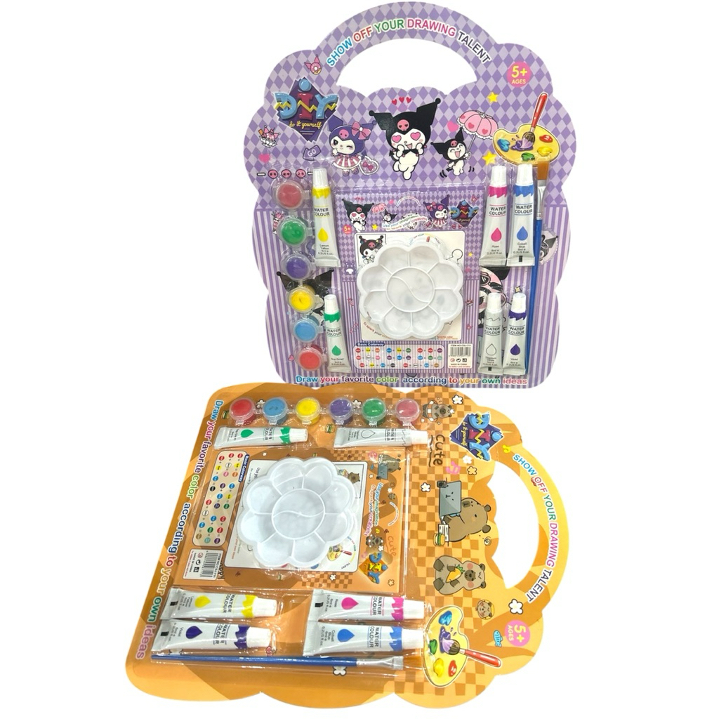 

Set Cat Air Water Colour / Colour Painting Set / Cat Air Warna Acrylic + Kuas Set