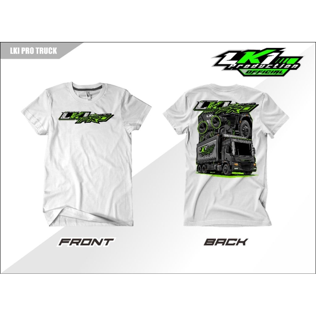 Kaos terbaru LKI PRODUCTION truck-Dewasa-FREE STIKER