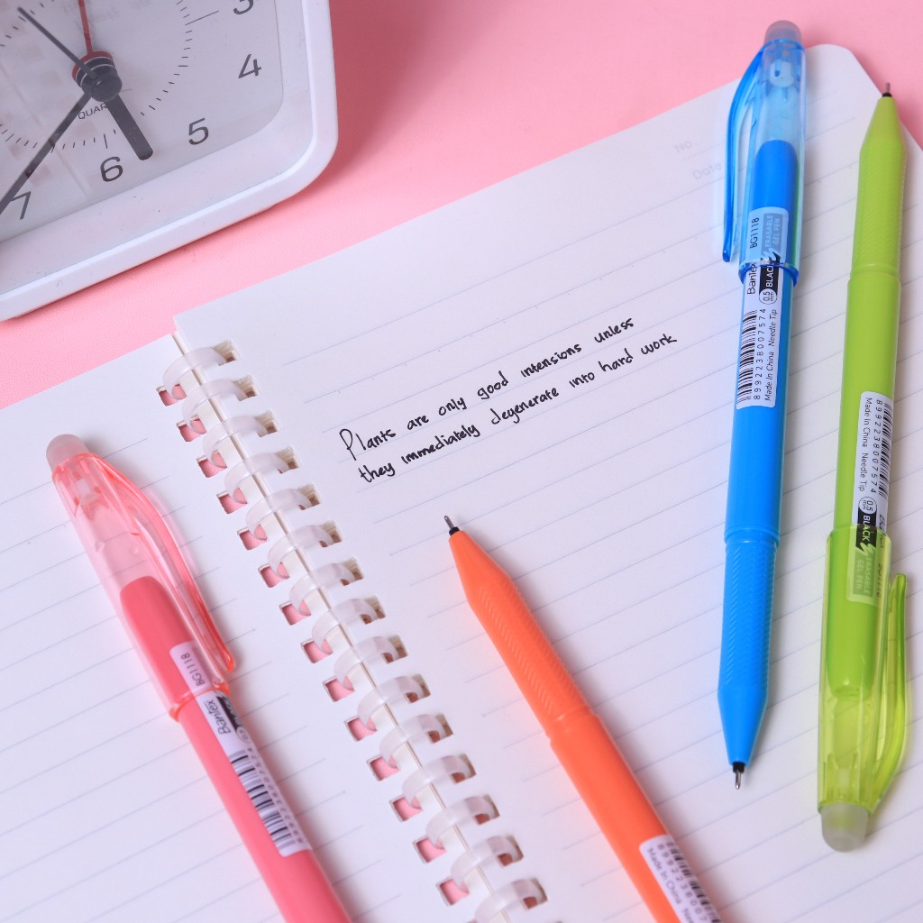 

[Pelangi Stationery] BANTEX Pulpen Gel Erasable BG1118 0.5mm Tinta Hitam