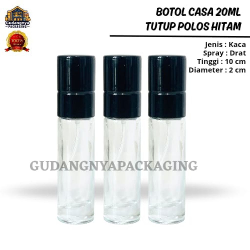 Botol Parfum Tabung 15ML Drat - Botol Parfum kosong - Botol Parfum Kaca 15ML