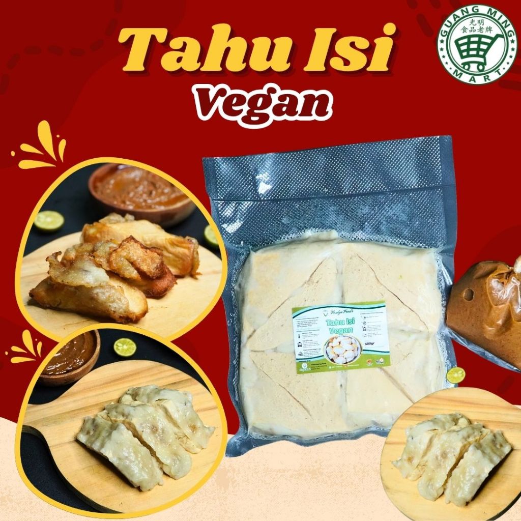

Tahu Isi 10pcs Vegan Frozen khas Bandung by Vasdya Foods Bisa di-KUKUS atau di-Goreng
