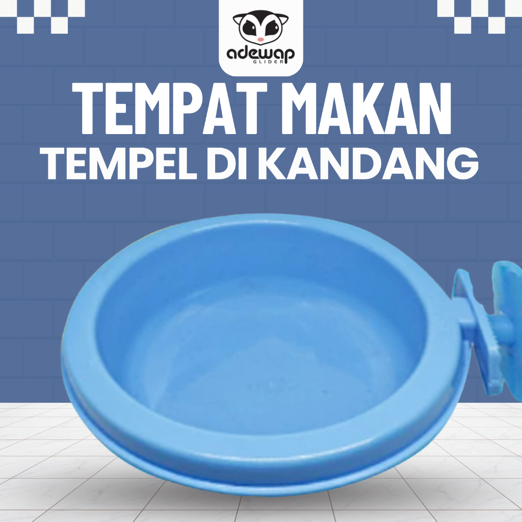 ADEWAP GLIDER Tempat Makan Jepit Single Sugar Glider