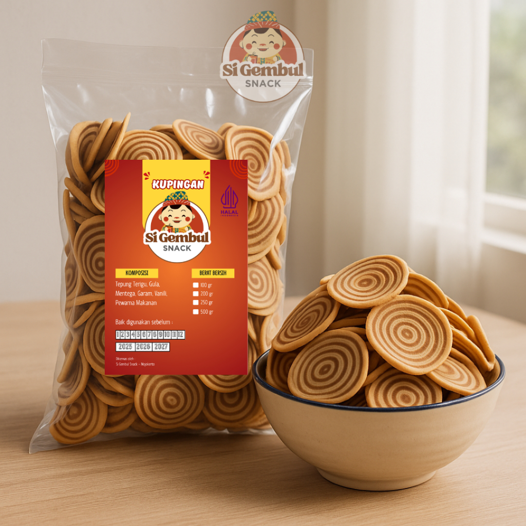 

Kupingan Klasik Gurih Manis 250gr - Jajanan Tradisional Renyah