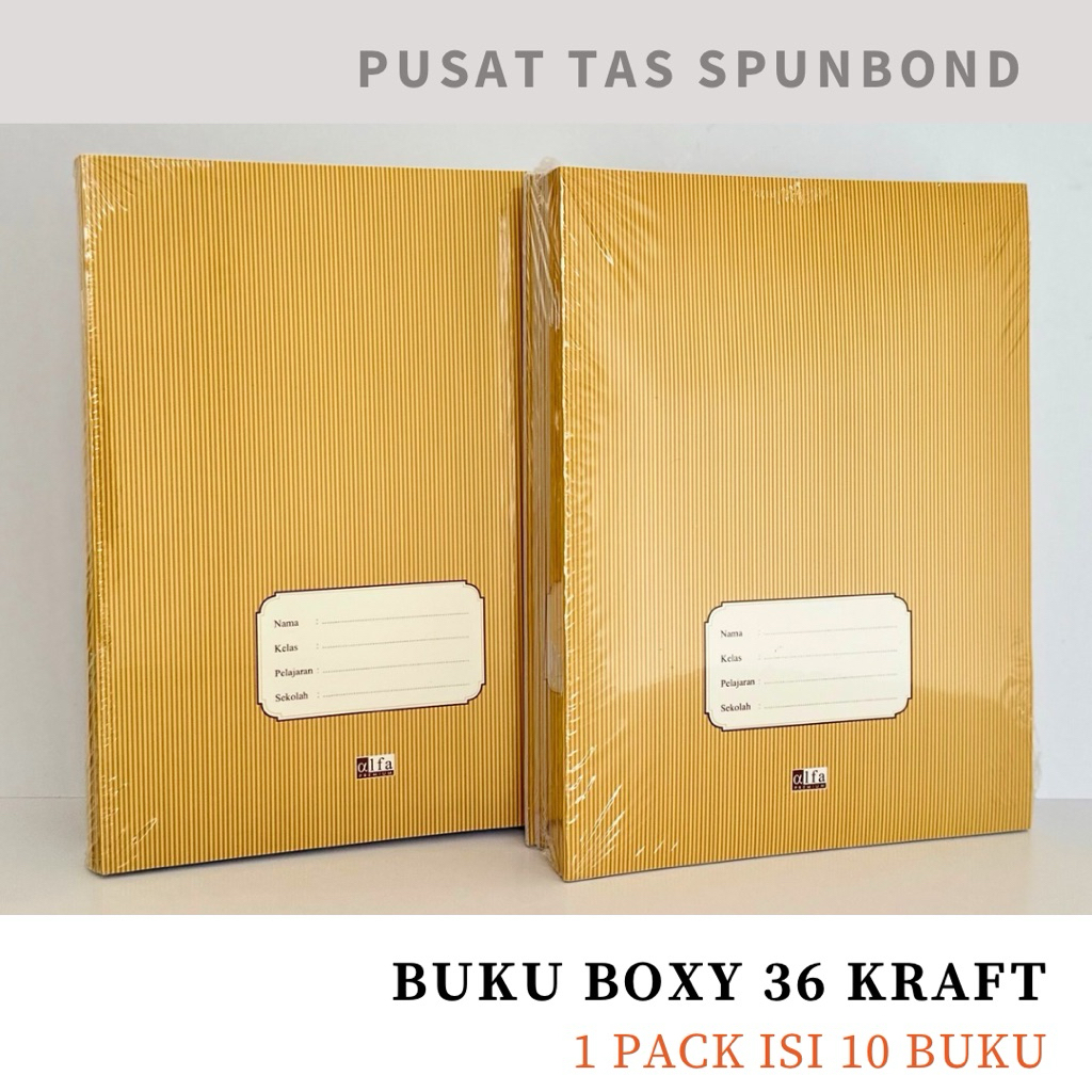 

Buku Tulis SAMPUL COKLAT BOXY 36 ALFA - Coklat Nama
