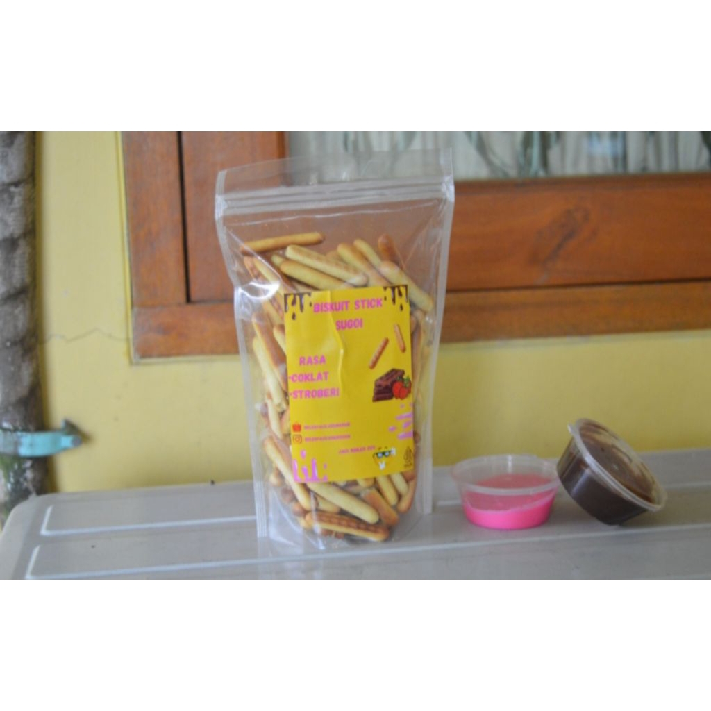 

Biskuit stik sugoi, biskuit renyah dengan saus manis