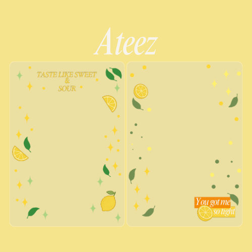 Photocard Holder Acrylic | Transparant/Clear Cahol | Ateez