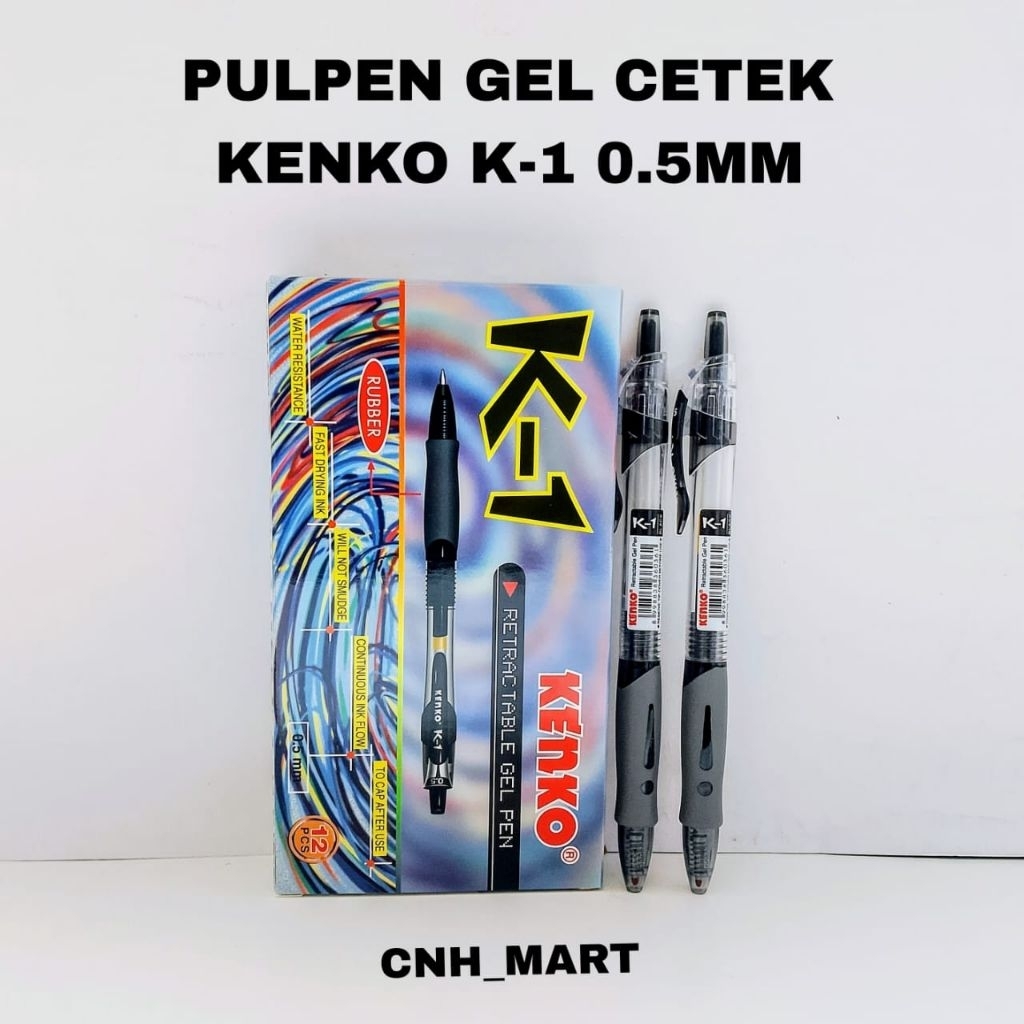 

(12PCS)Pulpen Kenko K-1 - Pen Gel Kenko