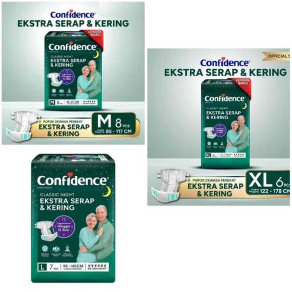 CONFIDENCE POPOK DEWASA PEREKAT