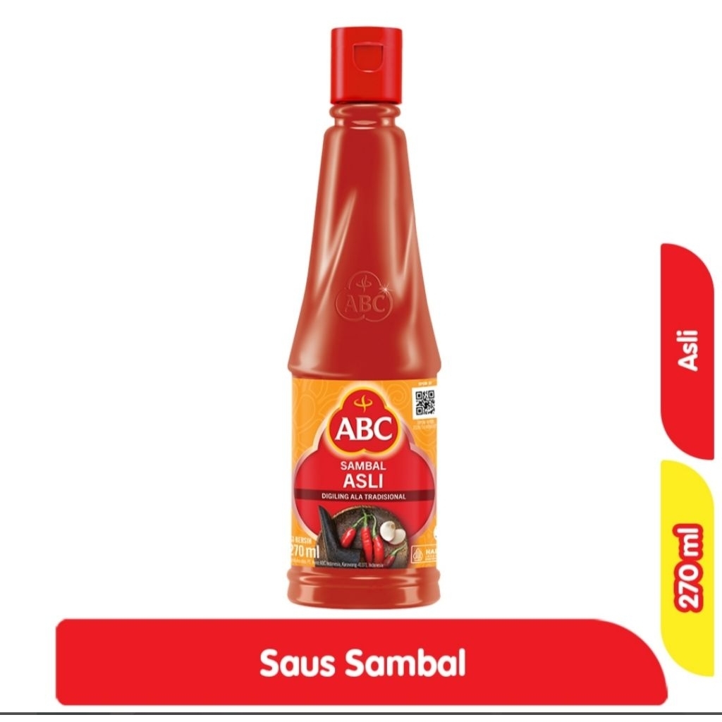 

ABC Sambal Asli Botol 270 ml Exp Maret-Mei 2026