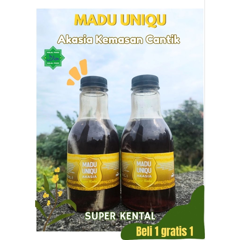 

Madu Uniqu kemasan cantik varian akasia + akasia
