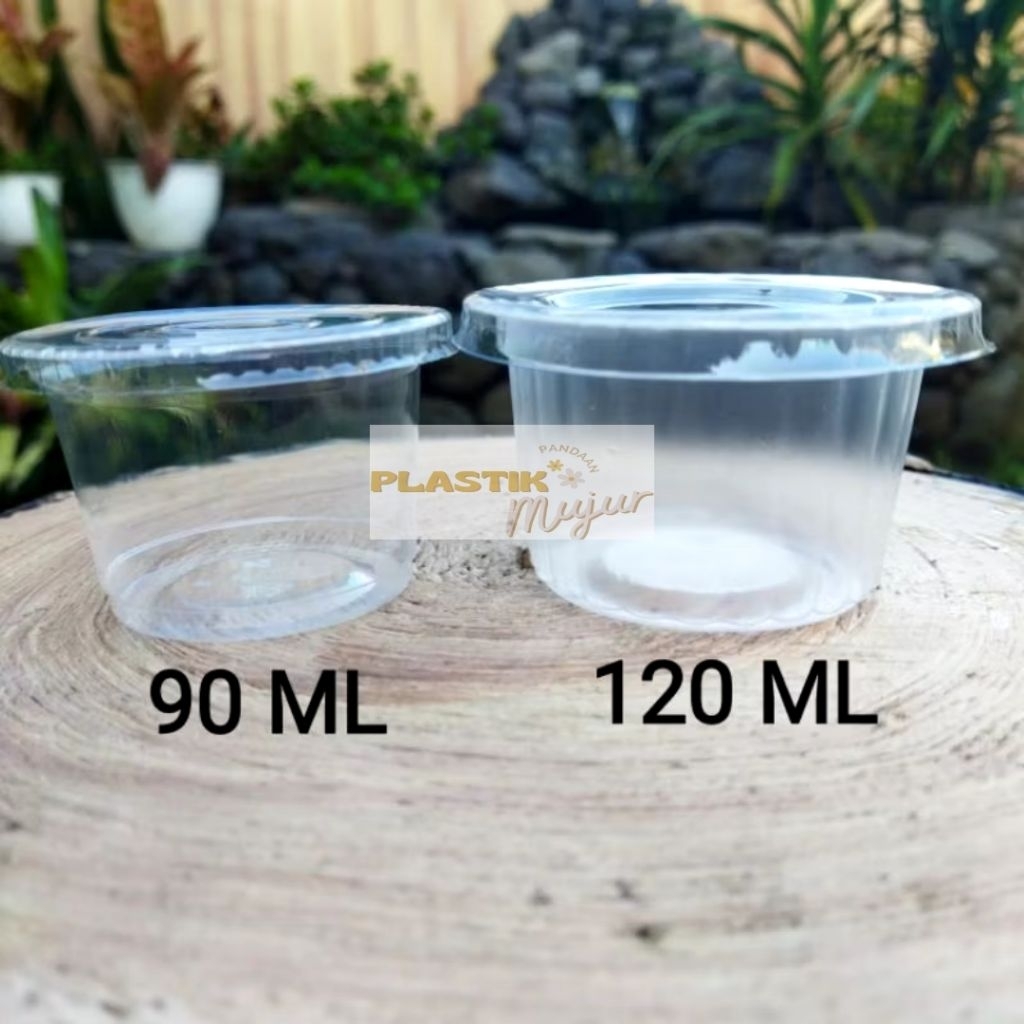 Cup Puding 90ml & 120ml / Cup Jelly Agar-Agar / Gelas Plastik Bening