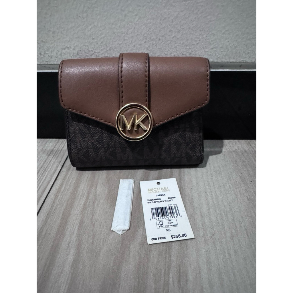 Preloved Authentic MK Carmen Flap - Brown
