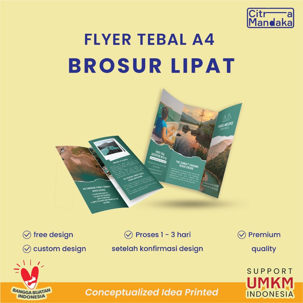 

Print Leaflet A4 | Cetak Brosur Lipat Art Carton