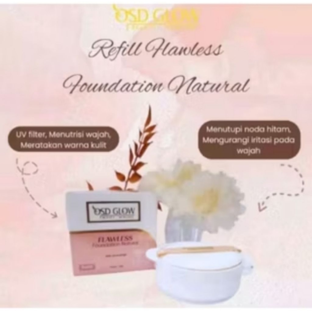 Refill foundi OSD GLOW - Foundation isi ulang (FOUNDI OLLA)OSD OLLA SHOPPING DEPOK