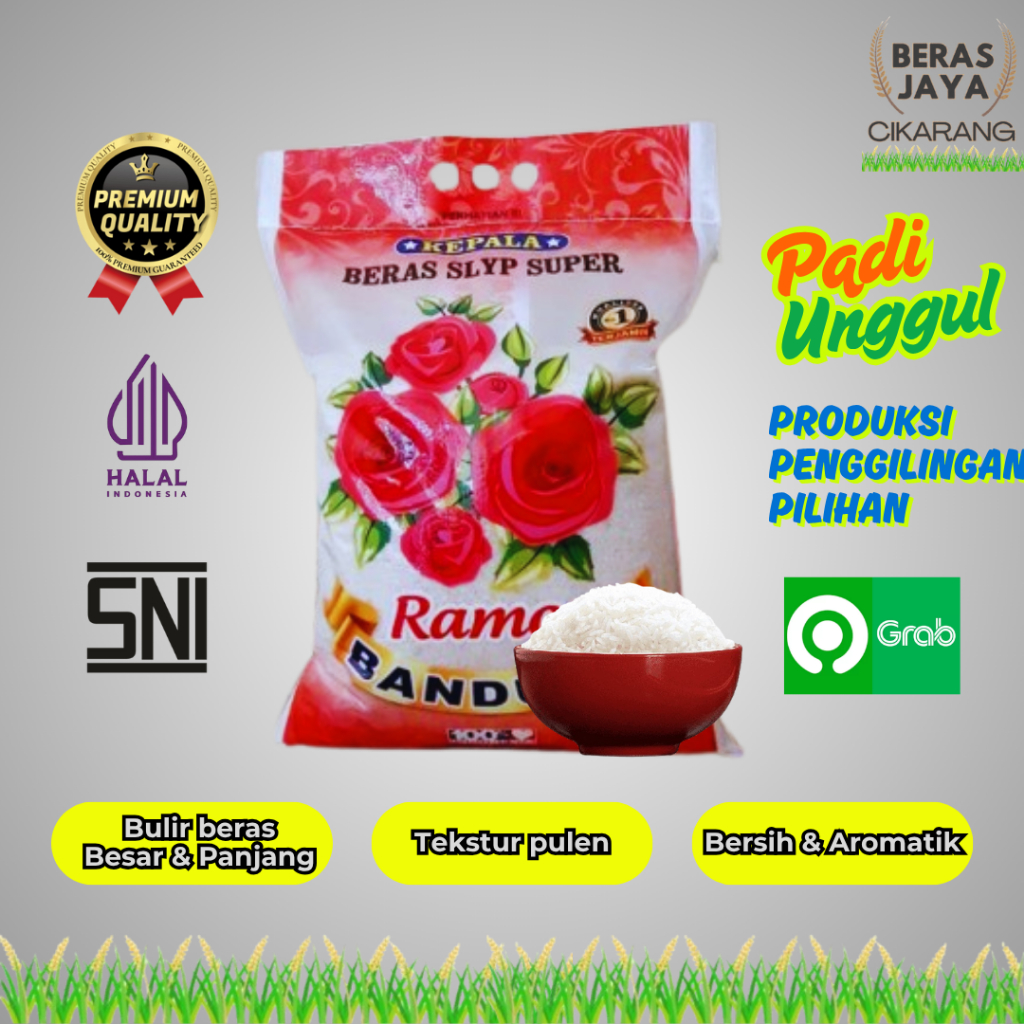 

(BISA COD) PROMOO MURAH BERKUALITAS BERAS PREMIUM SUPER PULEN RAMOS BANDUNG SUPER 5 KG BERAS JAYA CIKARANG