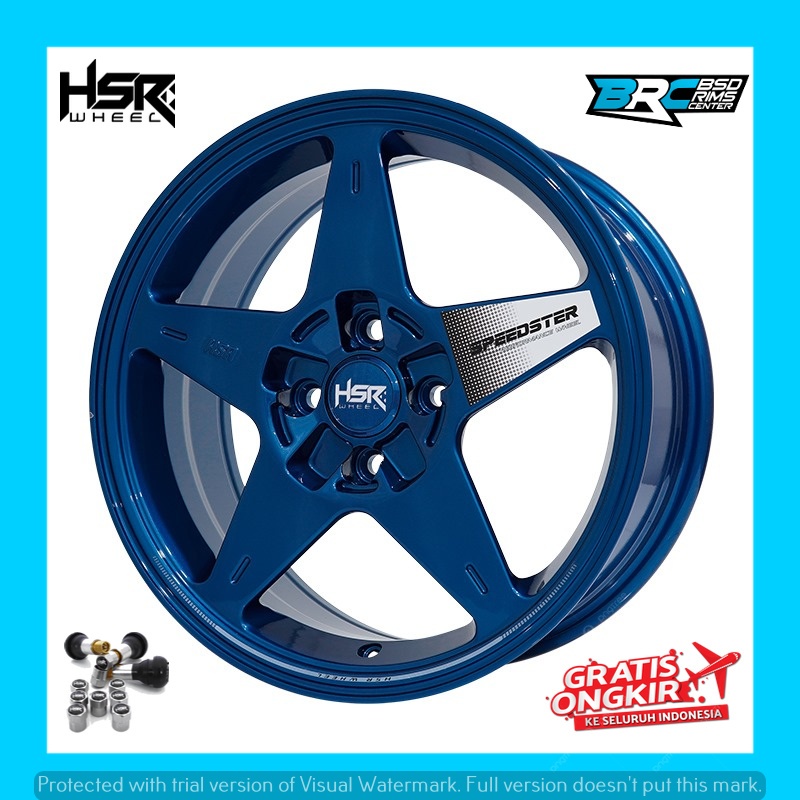 Velg mobil jdm hsr speedster ring 16 untuk jazz vios yaris dll