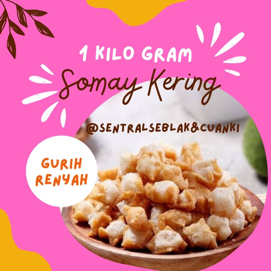 

cuanki somay kering 1kg free bubelwarp/toping seblak boci