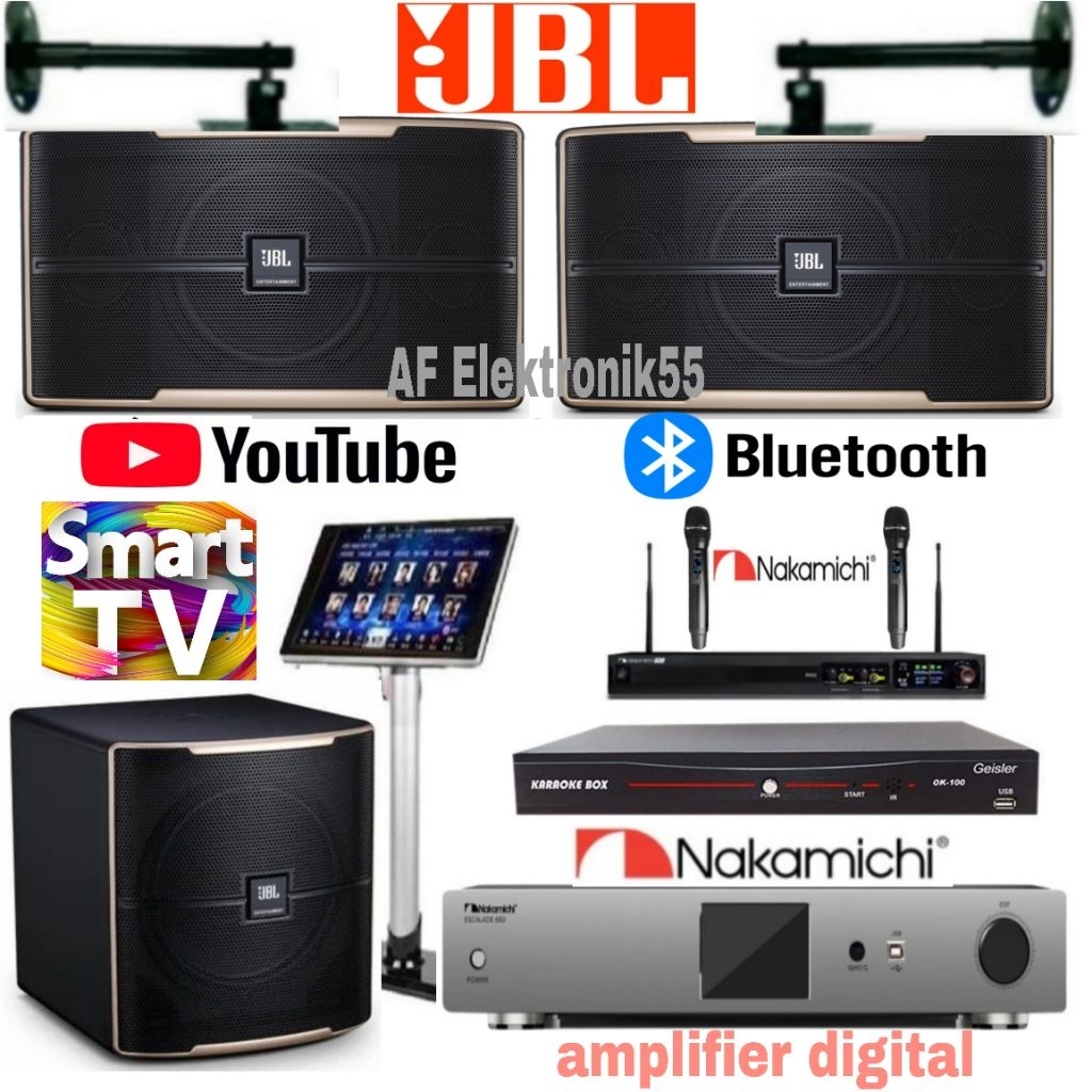 Paket Sound System Karaoke JBL Amplifier Nakamichi Original