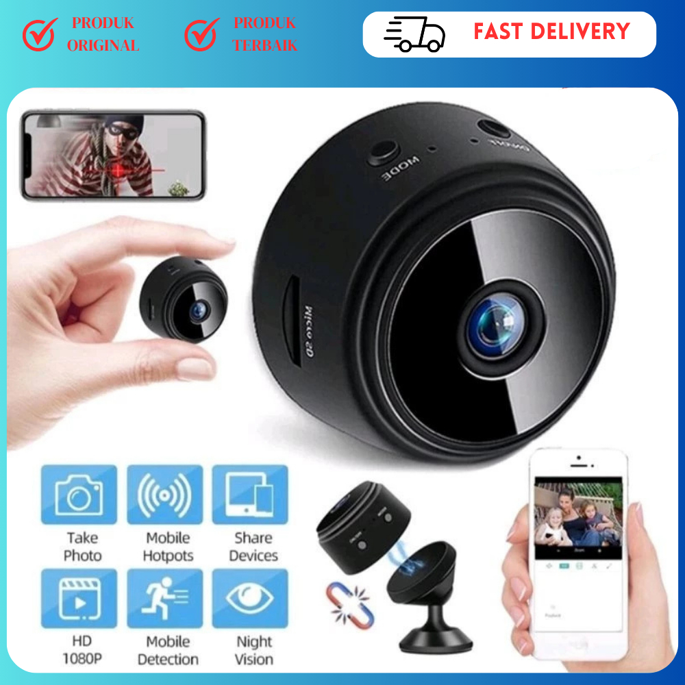 Wireless A9 Mini Camera Wifi HD 1080P Mini/ CCTV Wifi/ CCTV Mini Tersembunyi Tanpa Kabel