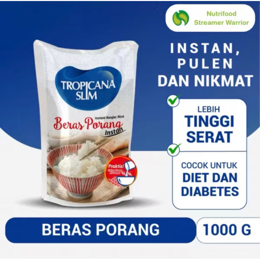 

TROPICANA SLIM BERAS PORANG 1000 GRAM