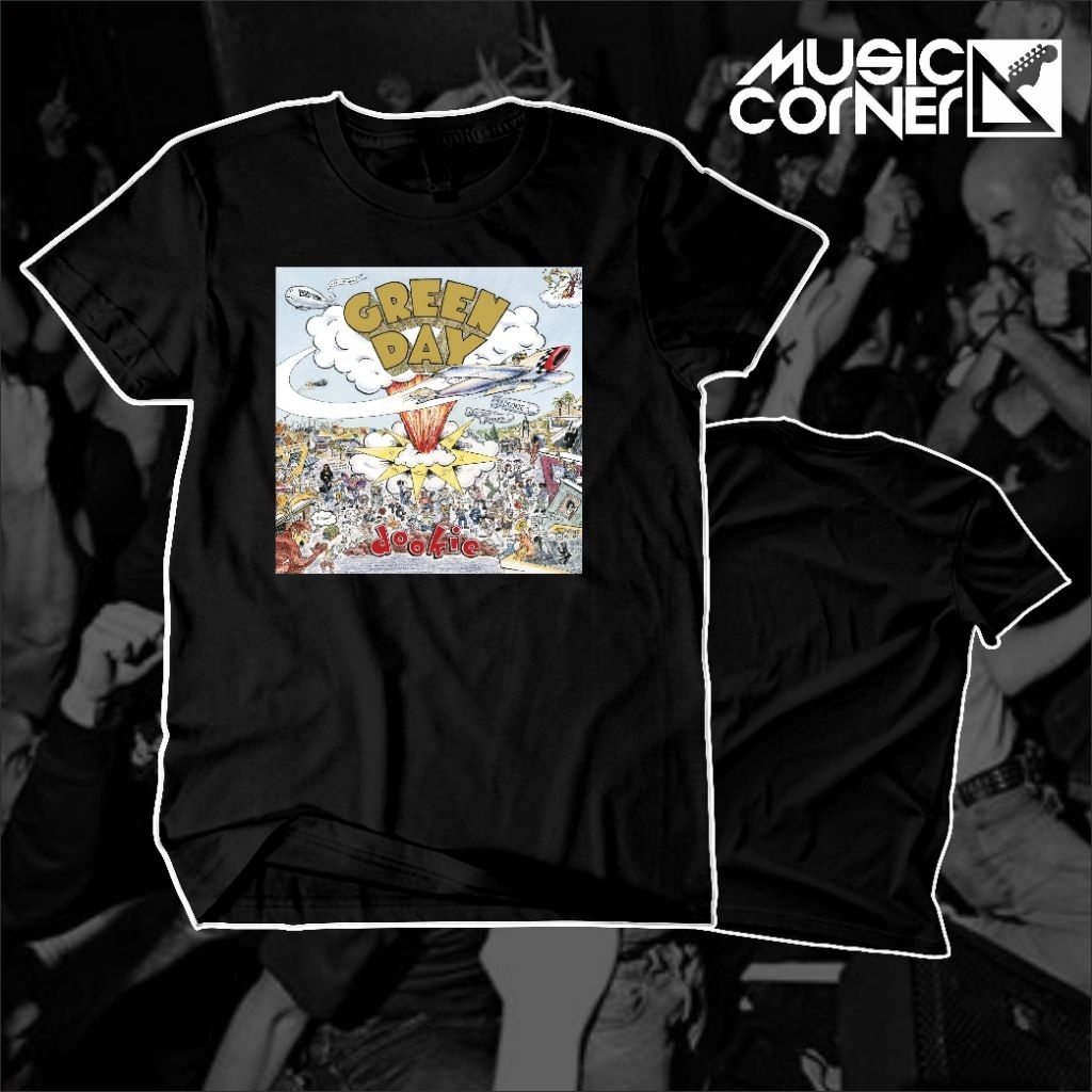 Music corner- Kaos Band Green Day/Baju Band Green Day/Kaos Music  Green Day/Kaos punk.