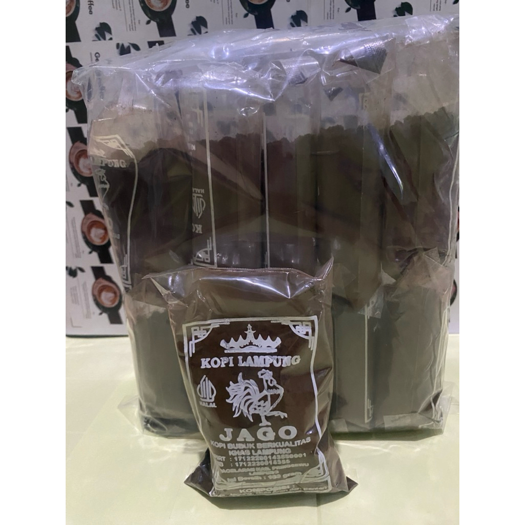 

kopi bubuk /kopi robusta lampung /kopi cap jago lampung 1kg isi 10 pcs