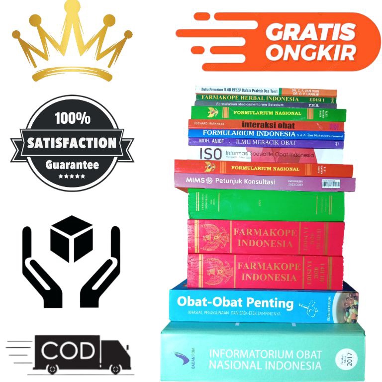 KODE H43K Buku Farmasi  ISO Formularium Nasional Edisi Kedua Farmakope Edisi Ketiga Mims Farmakope E
