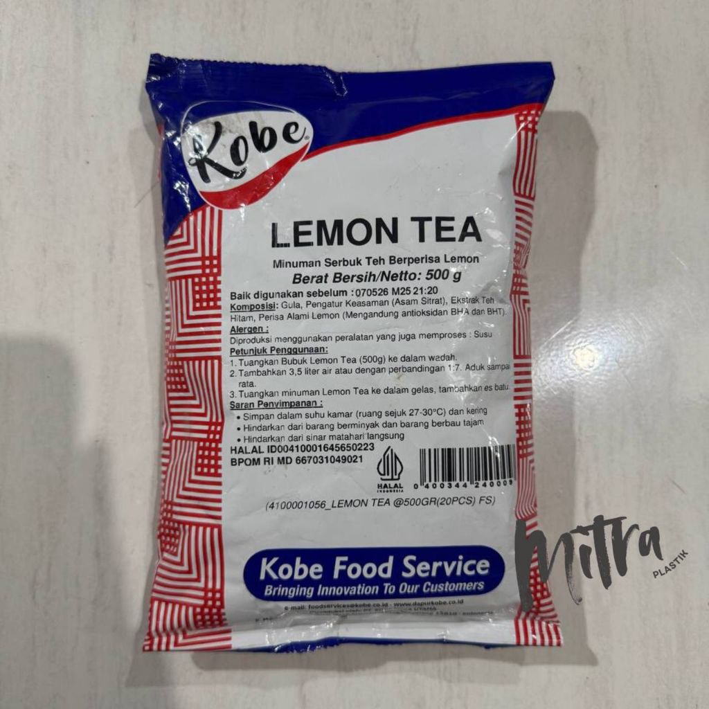

Kobe Lemon Tea 500 gr 1/2 kg | Bubuk Teh Lemon Powder 500 g | Minuman Serbuk Teh Lemon