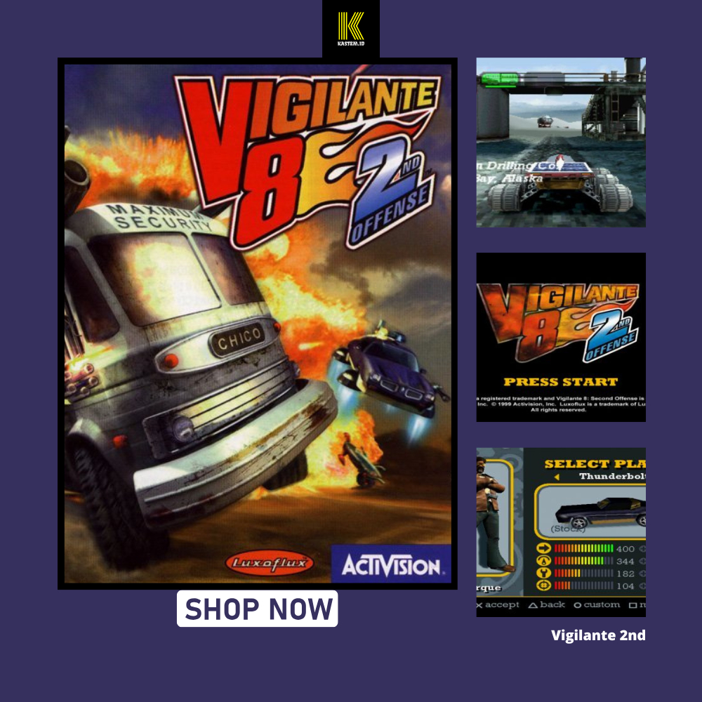 Vigilante 8: 2nd Offense | Buat PC, Laptop, HP atau Tablet  | Bonus Emulator