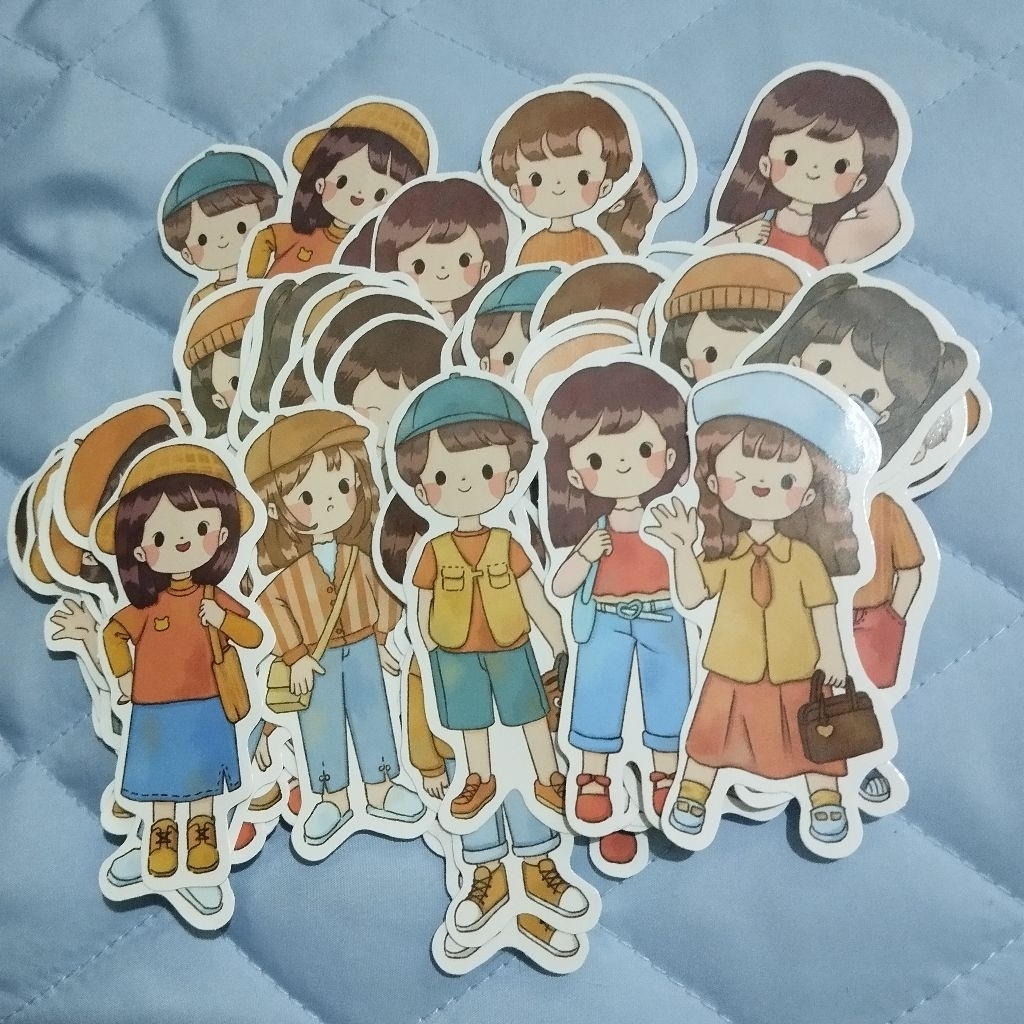 

5 pcs sticker boy and girl